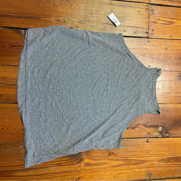 Torrid Charcoal Heathered High Neck Tank Top Size 3X Beachy Casual Pool Vacation - Picture 6 of 7